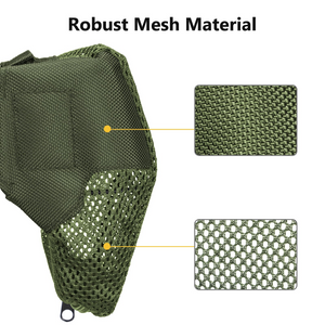 EZshoot Thickened Brass Catcher, Heat Resistant Premium Nylon Shell Catcher, Zipper Bottom Brass Collector with Two Picatinny Rail Mount,Black and Green. (Green)