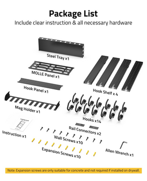 EZshoot All-In-One Gun Rack, include clear instruction & all necessary hardware Multi-Layer Gun Rack