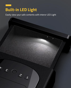 EZshoot Gun Safe, built-in led light