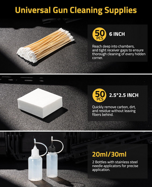 EZshoot Gun Cleaning Accessories, universal gun cleaning supplies