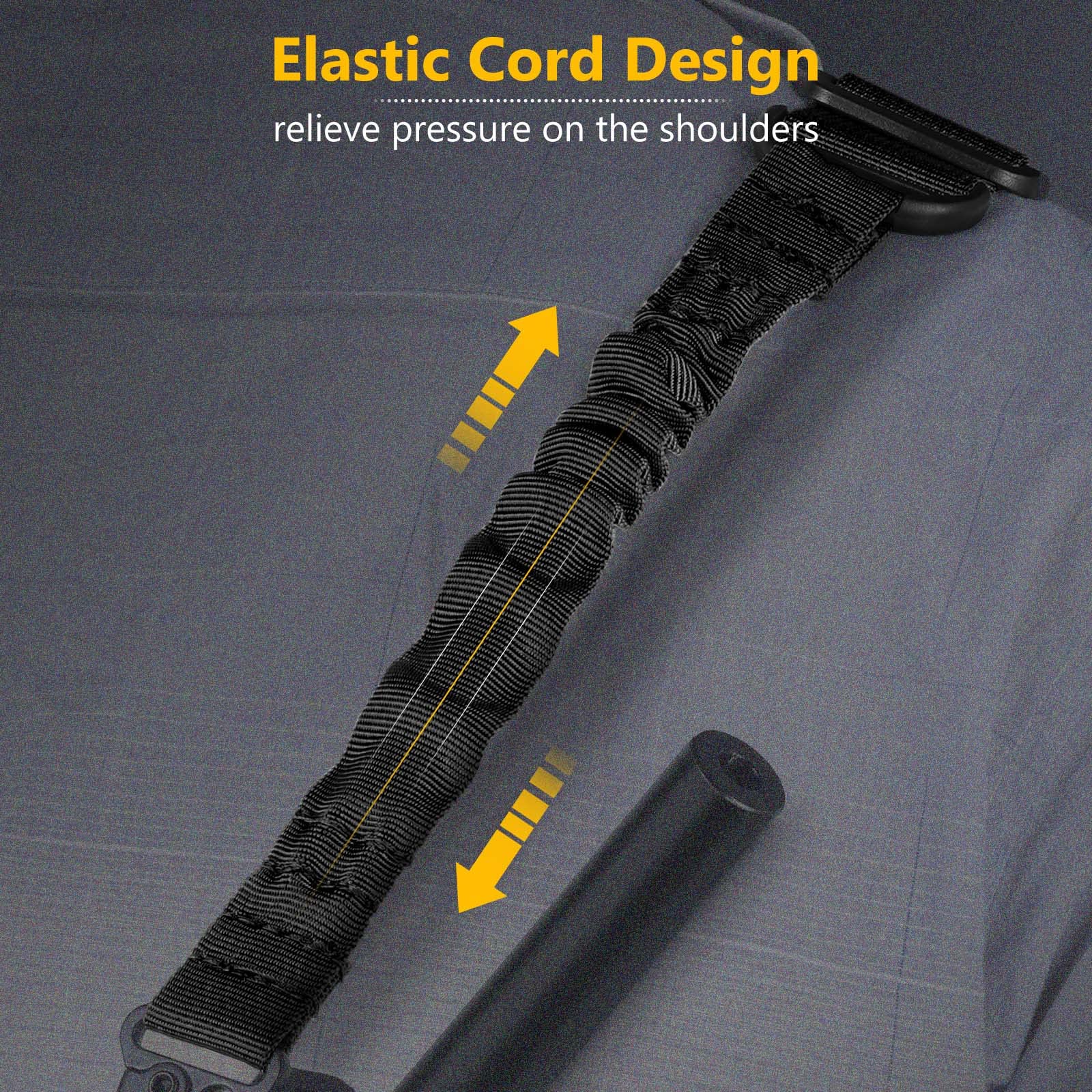 EZshoot Adjustable Two Point Sling with 2 Pack Anti-Rotation Sling Swivels