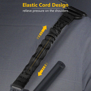 EZshoot Adjustable Two Point Sling with 2 Pack Anti-Rotation Sling Swivels