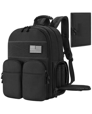 EZshoot Range Backpack Gun Pistol Bags in black