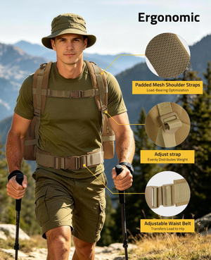EZshoot aid bags, ergonomic paddedmeshshoulderstraps load-bearingoptimization
