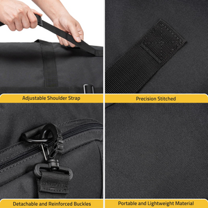 EZshoot Compound Bow Case, precisionstitched detachableandreinforcedbuckles portableand lightweightmaterial in black