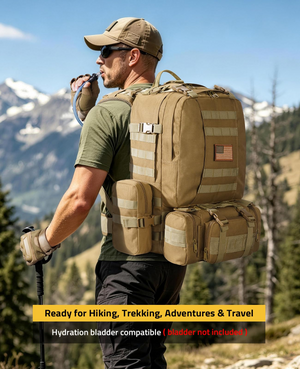 EZshoot Detachable Molle Bag, hydration bladder compatible ( bladder not included )