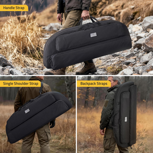 EZshoot Bow Case, handlestrap single shoulder strap in black