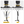 EZshoot Tripod Gun Rifle Crossbow Rest, from the tripod base in black