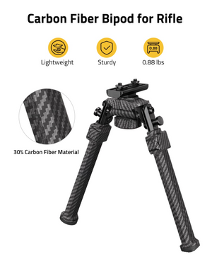 EZshoot M-Rail Bipod Stable, carbon fiber bipod for rifle