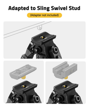 EZshoot Stud Bipod Mount 8 11, adapted to sling swivel stud