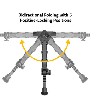 EZshoot M-Rail Bipod, positive-locking positions