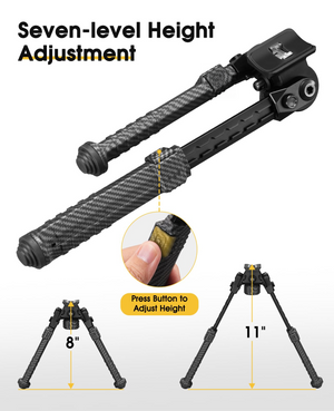 EZshoot 8 to 11, press button to adjust height