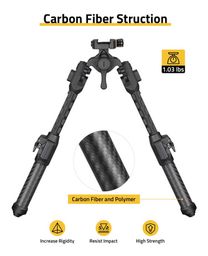 EZshoot Quick Release, increase rigidity resistimpact high strength Picatinny Bipod