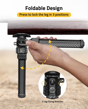 EZshoot stud bipod, foldable design