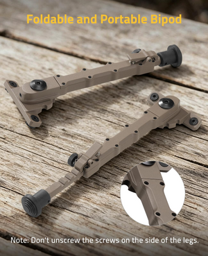 EZshoot Inches Bipod, foldable and portable bipod in flat dark earth