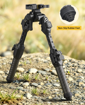 EZshoot Quick Release, non-slip rubber feet Picatinny Bipod