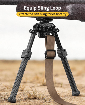 EZshoot Upgrade rifle bipod, attach the rifle sling for easy carry