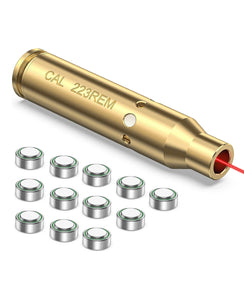 EZshoot Bore Sight 223 5.56mm Red Laser Boresighter with 4 Sets of Batteries