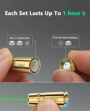 9mm Laser Boresighter with Long Battery Life Best Laser Bore Sighting Tool