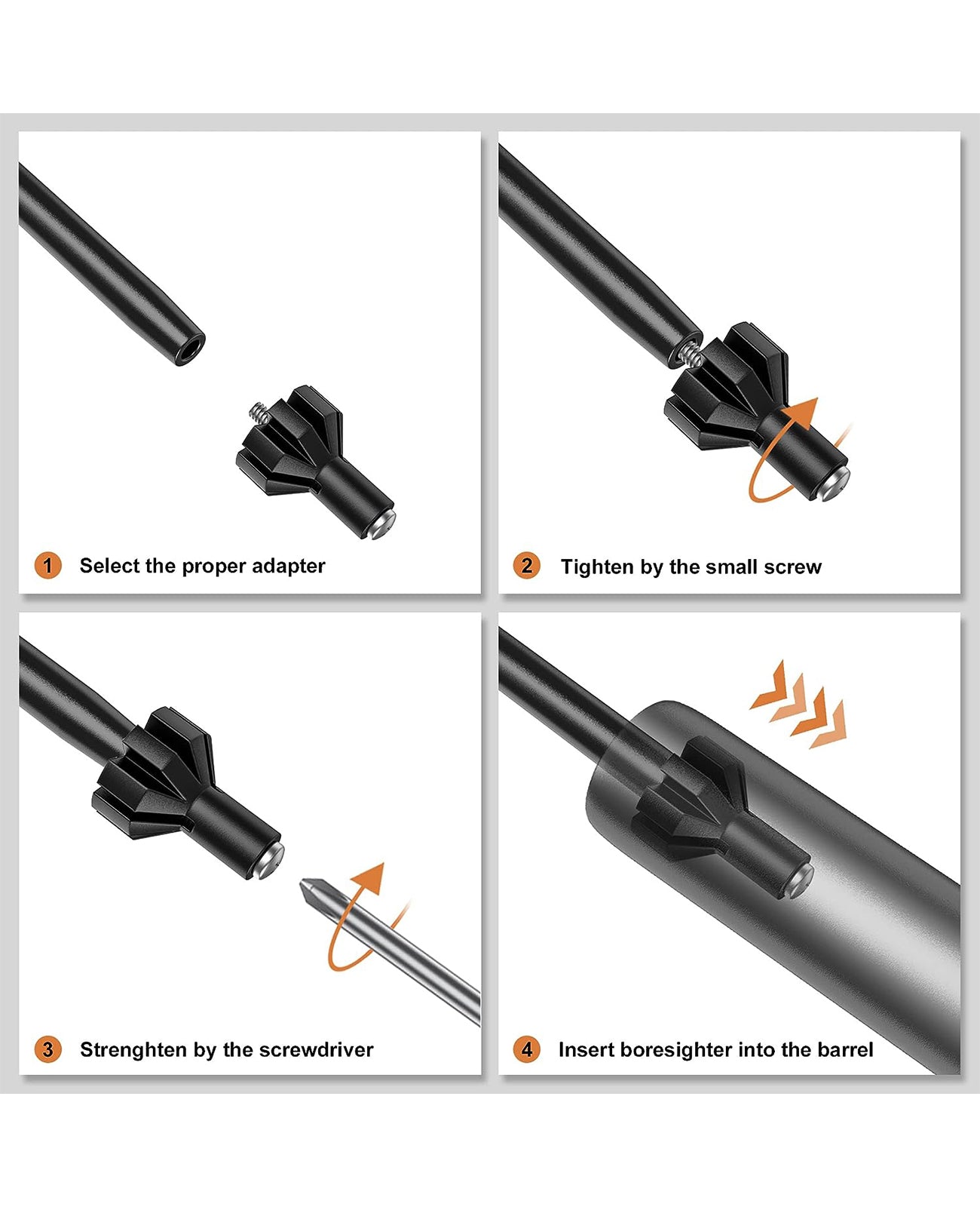How to install the laser bore sight kit