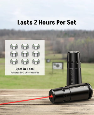 EZshoot Best Laser Bore Sight with Long Battery Life - Last 2 Hours Per Set