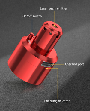 EZshoot Rechargeable Green Laser Bore Sight Magnetic Bore with laser beam emitter on/off switch