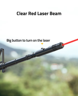 Clear Red Laser Bore Sighter with Big Button