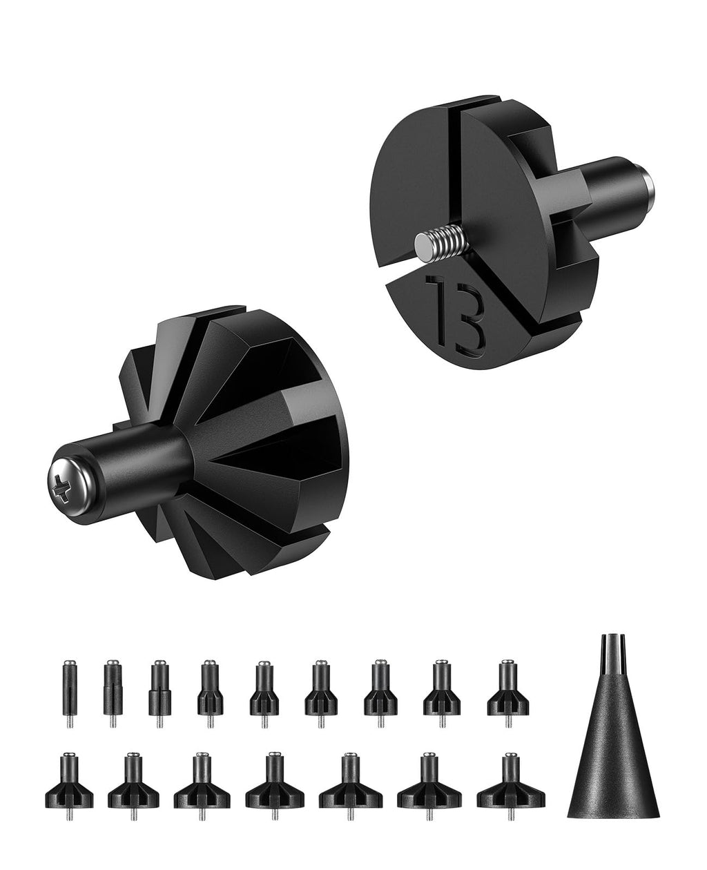 EZshoot Boresighter’s Adapters & Screws for 0.17 to 12GA Caliber Bore Sighter