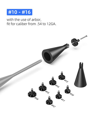Boresighter's Adapters and Screws for .54-12GA Calibers Bore Sight Kit