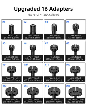 Laser Bore Sight Kit Adapters & Screws for Best Laser Bore Sighter