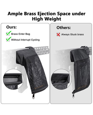 EZshoot Brass Shell Catcher Cartridge Collector with Zippered Bottom