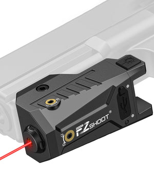 EZshoot Compact Green/ Red Laser Sight for Pistol with Adjustable Slide Rail