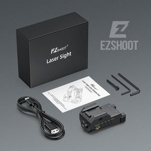 EZshoot Compact Green/ Red Laser Sight for Pistol with Adjustable Slide Rail