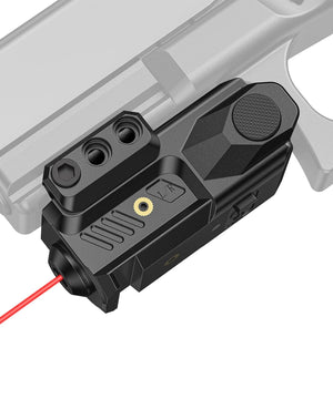 EZshoot Compact Red/Green Laser Sight for Pistol, Rechargeable Low Profile Laser Beam