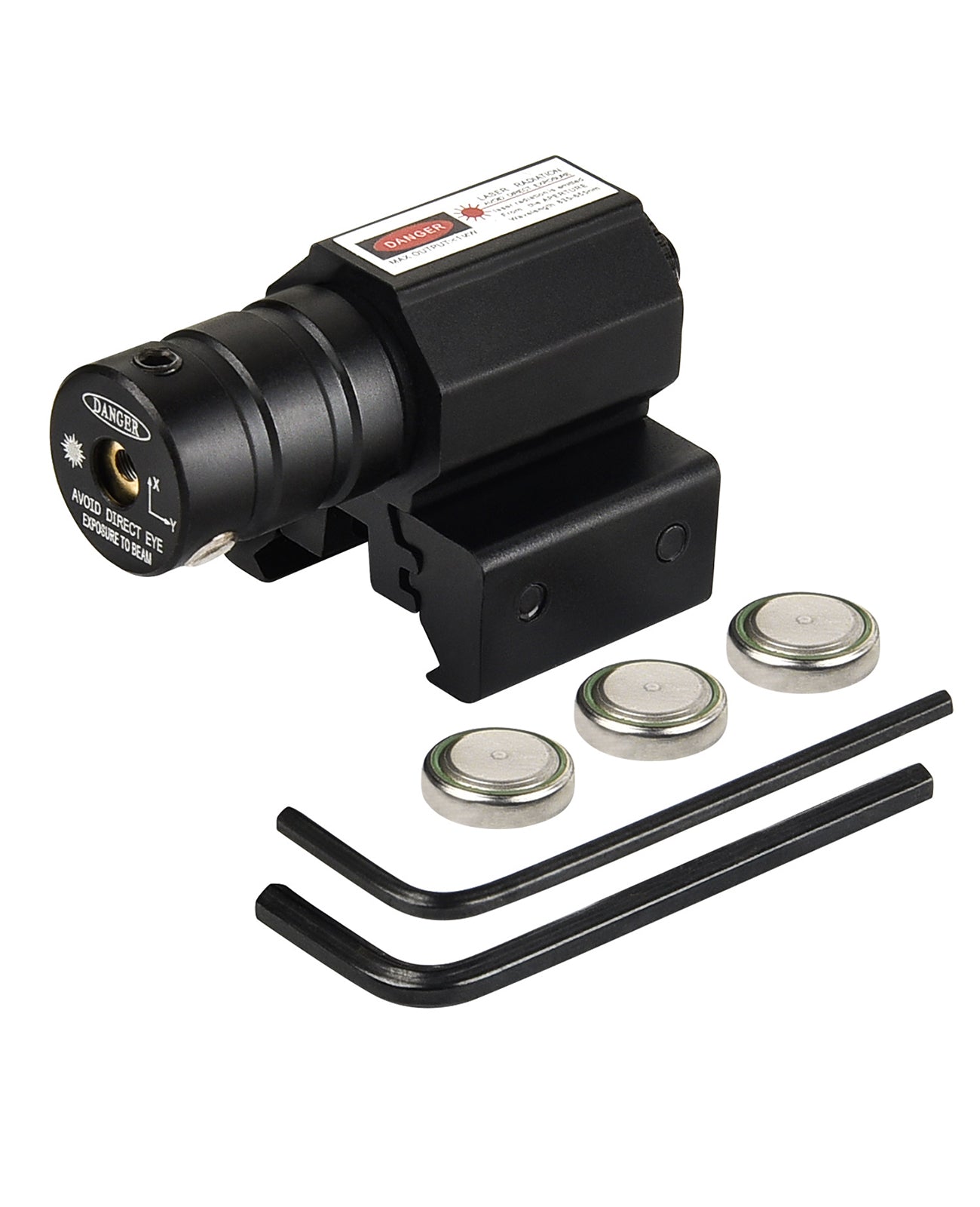 Mini Laser Sight Airsoft Laser EZshoot Compact Tactical Red s With Picatinny Rail ...
