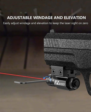 EZshoot Tactical Red Laser Sight for Pistols with Adjustable Windage and Elevation