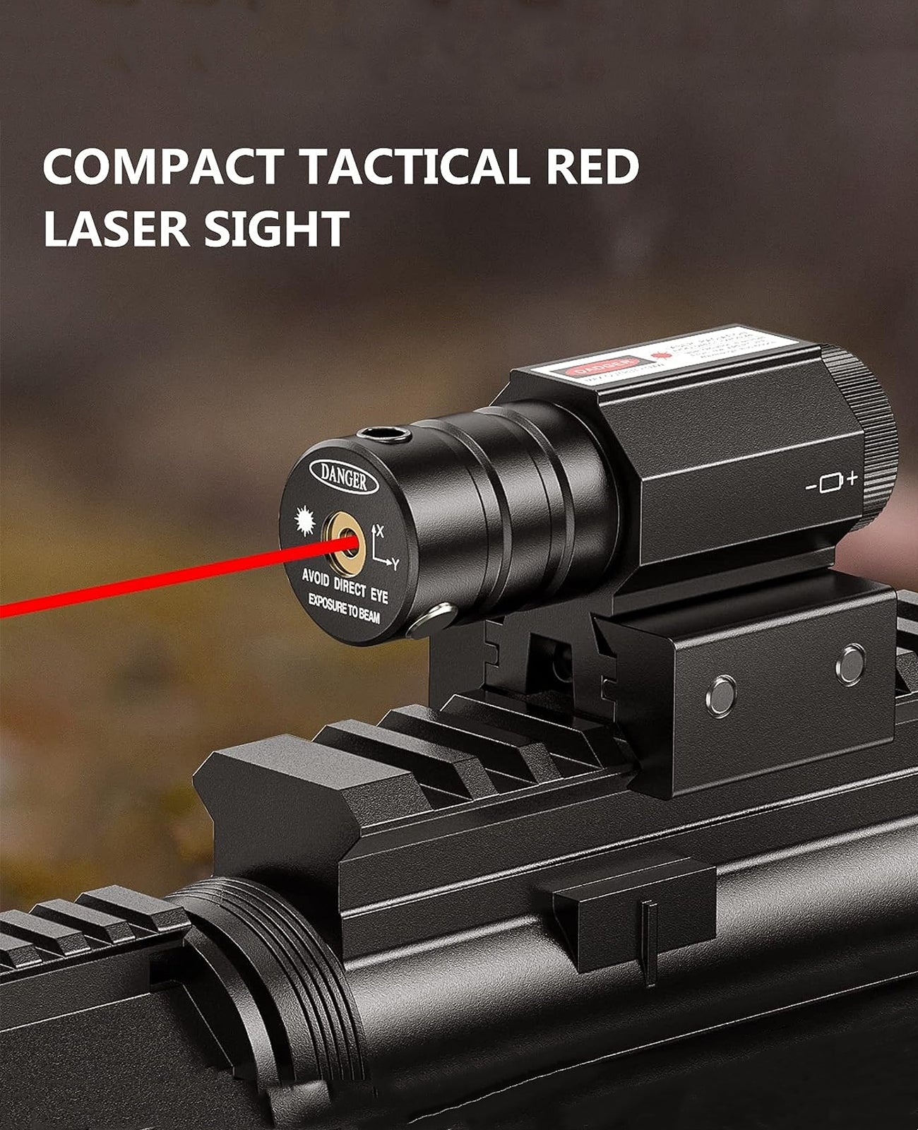 Compact Tactical Red Laser Sight for Rifles