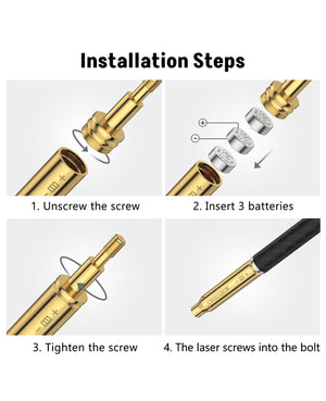 Installation Steps of Red Laser Bore Sight for Crossbow Best Bore Sight