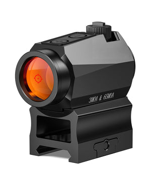 EZshoot 1x20mm Red Dot Scope Optics, 3moa&65moa in black