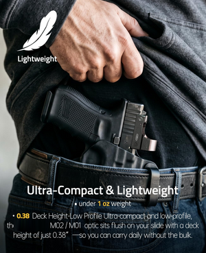 EZshoot Dot Sight, 3 deck height-low profile ultra-compact and low-profile in green dot