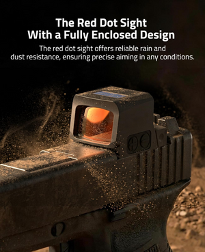 EZshoot Multi Reticle Red Dot Sight, the red dot sight with a fully enclosed design