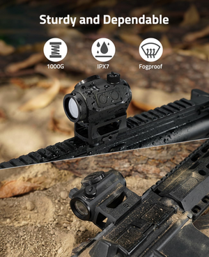 EZshoot red dot sight, sturdy and dependable