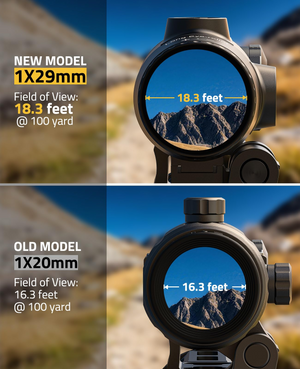 EZshoot Compact Magnifier, field of view