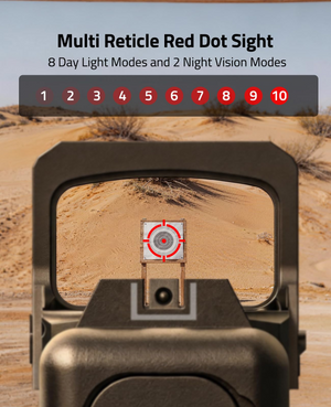 EZshoot Multi Reticle Red Dot Sight, multi reticle red dot sight