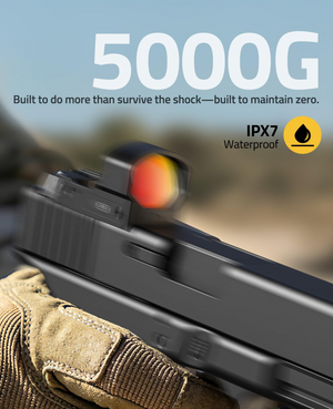 EZshoot crisp sight, waterproof in red dot