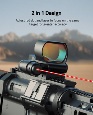 EZshoot Red Dot Sight, target for greater accuracy in red laser
