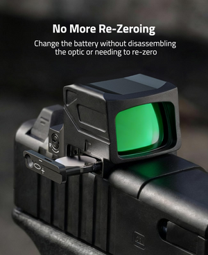 EZshoot Dot Sight, change the battery without disassembling in green dot
