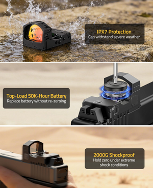 EZshoot Red Dot Sight, replace battery without re-zeroing