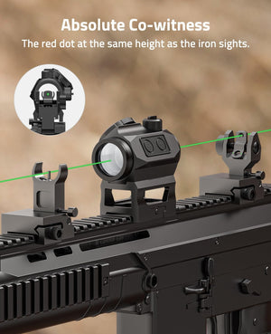 EZshoot reflex sight, absolute co-witness