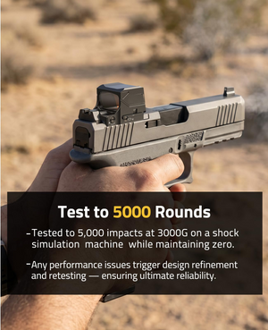 EZshoot green dot sight, simulation machine while maintaining zero in red dot